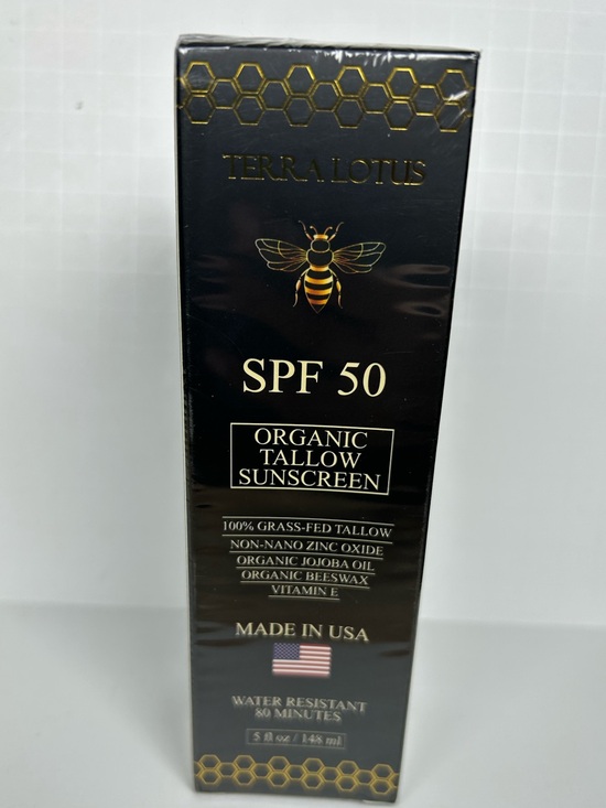Terra Lotus Other - Terra Lotus SPF 50 Organic Tallow Sunscreen 5.0oz 148ml New Factory Sealed USA